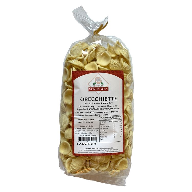 Pasta Secca Orecchiette 500g